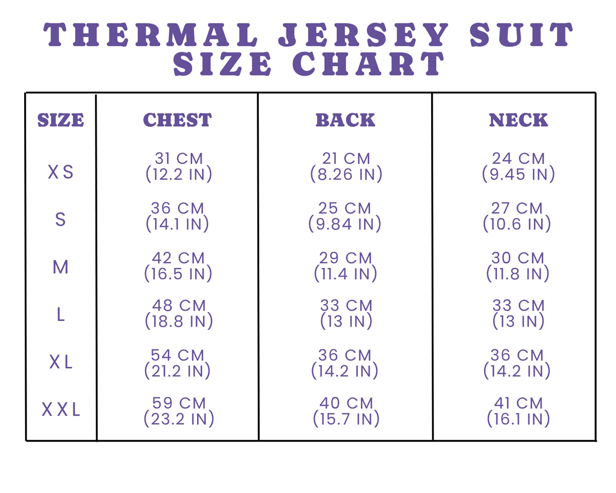 Thermal Jersey Four-Leg Dog Suit