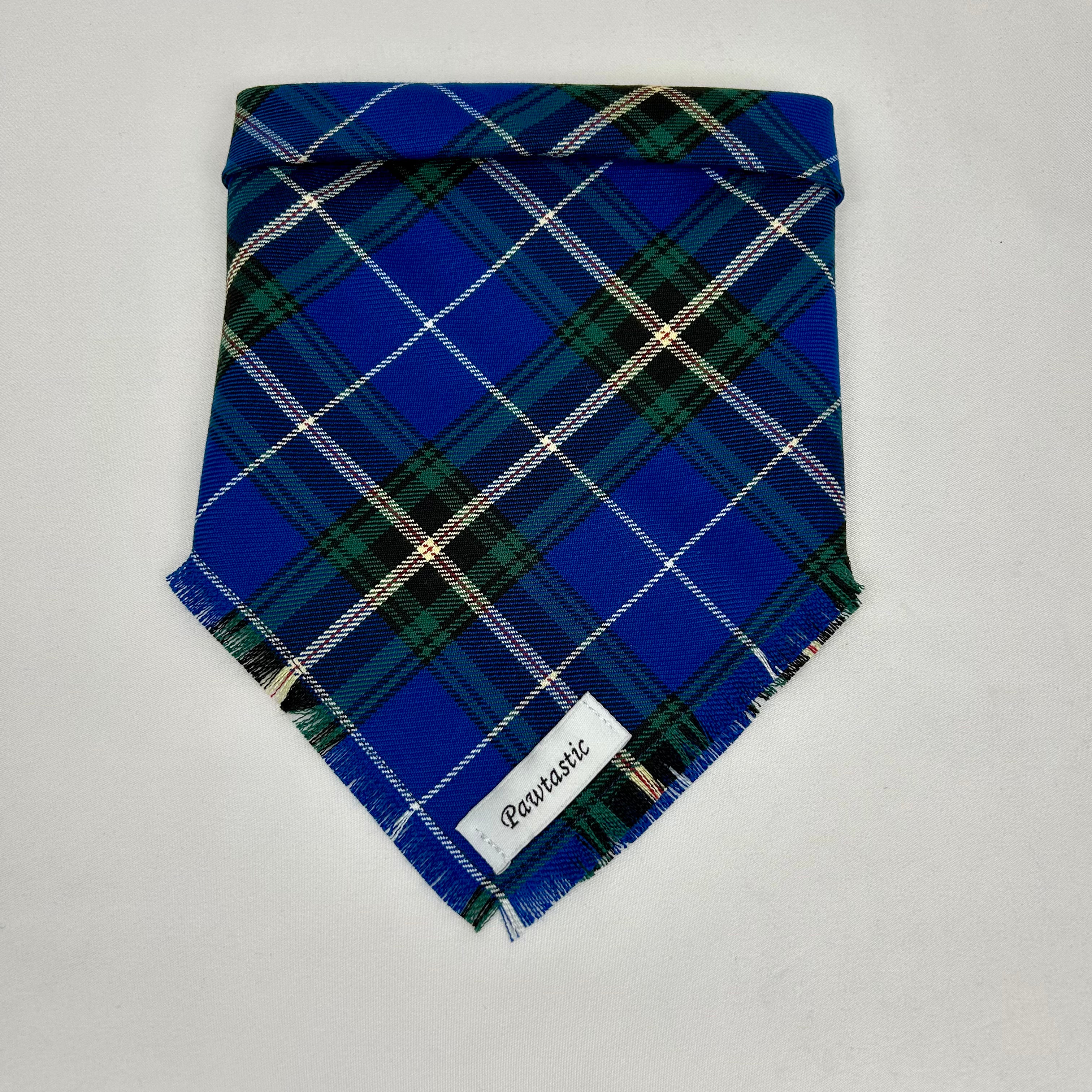 Tartan de Nouvelle-Écosse | Bandana à boutons-pression effiloché