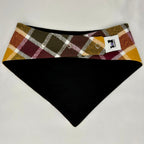 Bandana à pression | Motif écossais cidre