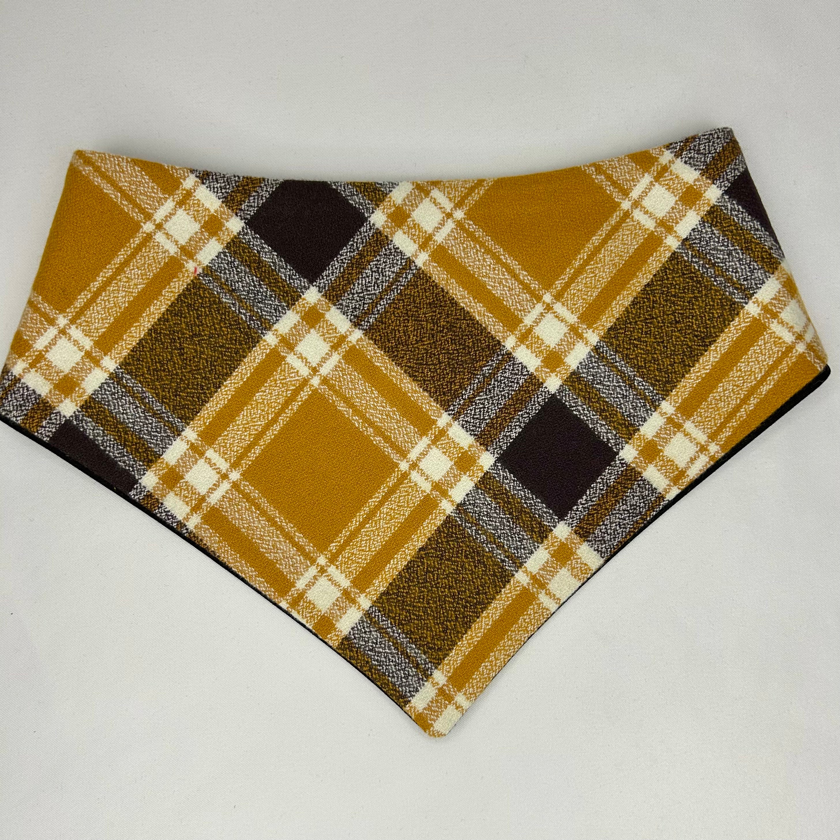 Carreaux Prairie Gold | Bandana à boutons-pression