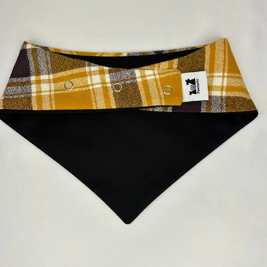 Carreaux Prairie Gold | Bandana à boutons-pression