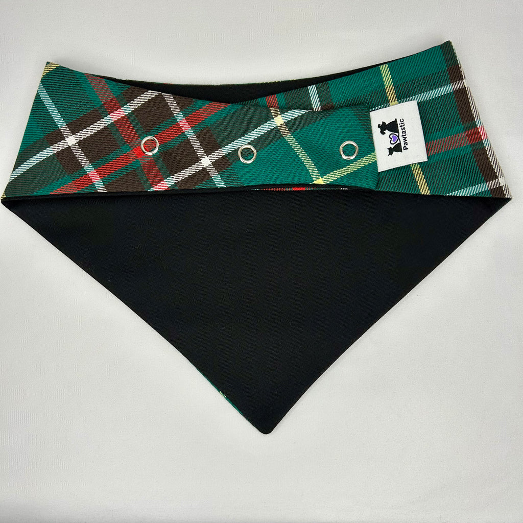 Tartan de Terre-Neuve | Bandana à boutons-pression