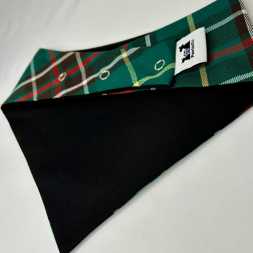 Tartan de Terre-Neuve | Bandana à boutons-pression