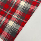 Bandana à boutons-pression | Motif écossais rouge FX