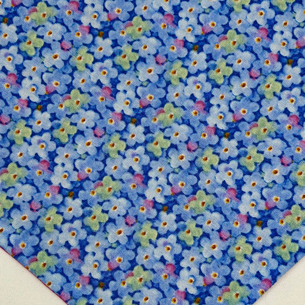 Bonheur Myrtille | Bandana en coton à boutons-pression
