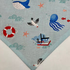 Coastal Cutie (Bleu clair) | Bandana à pression en coton