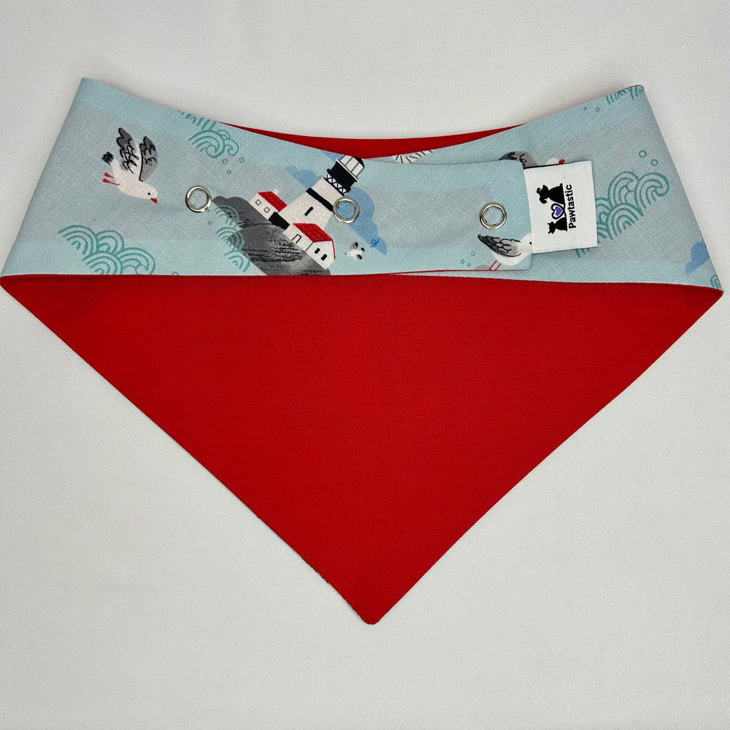 Coastal Cutie (Bleu clair) | Bandana à pression en coton