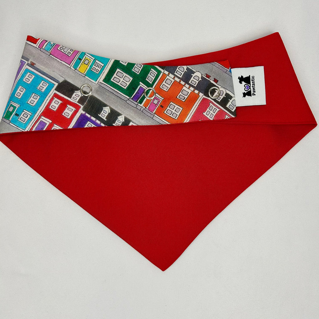 Bandana en coton à boutons-pression Jelly Bean Row