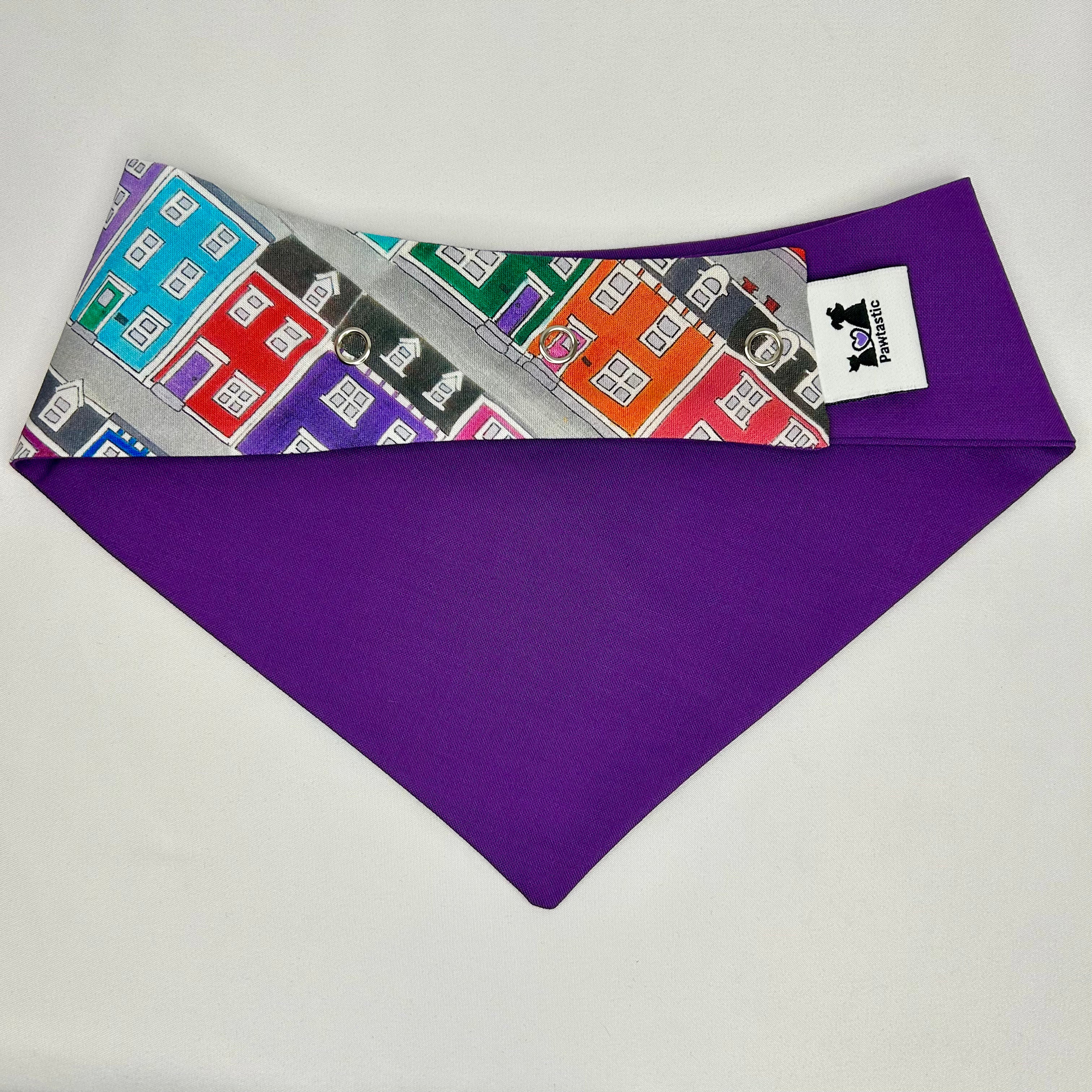 Bandana en coton à boutons-pression Jelly Bean Row