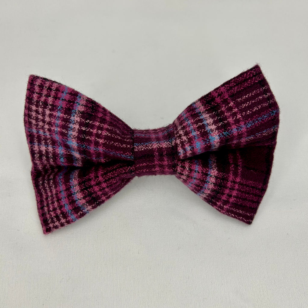 Nœud papillon | Motif écossais heritage aubergine