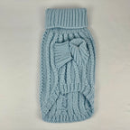 Pull pour chien en tricot torsadé