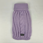 Pull pour chien en tricot torsadé
