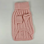 Pull pour chien en tricot torsadé