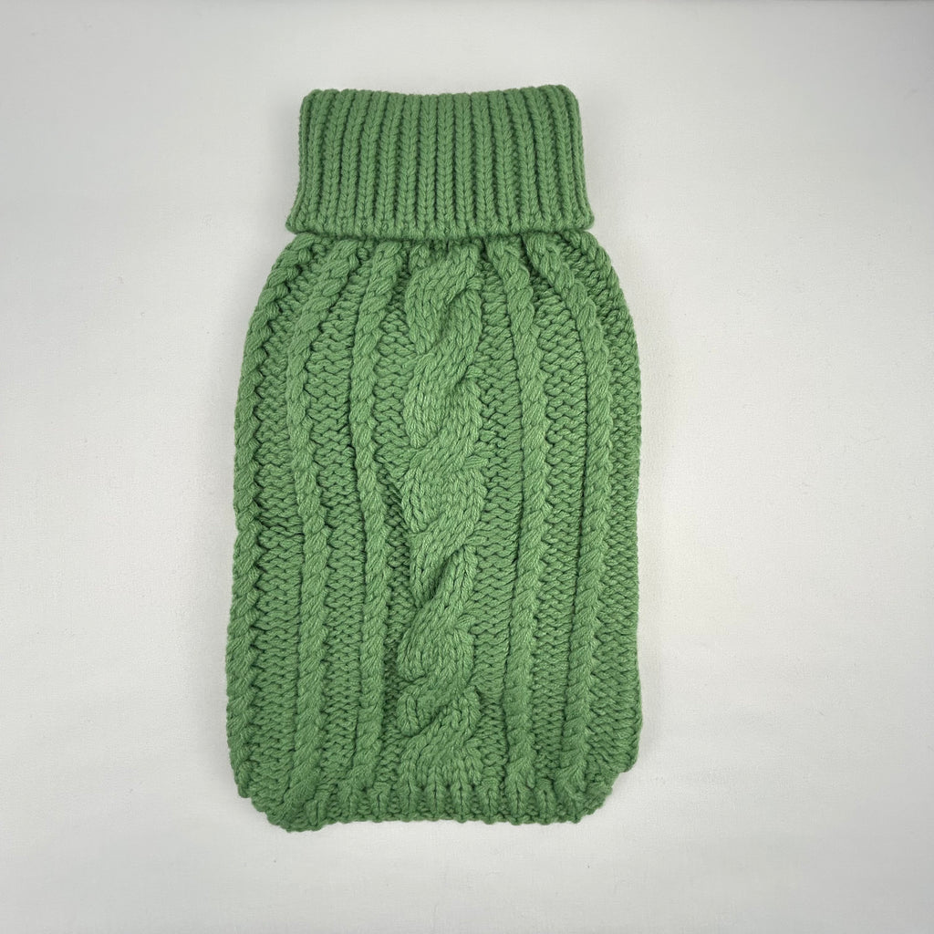 Pull pour chien en tricot torsadé