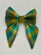 Nœud papillon marin | Motif écossais lagon