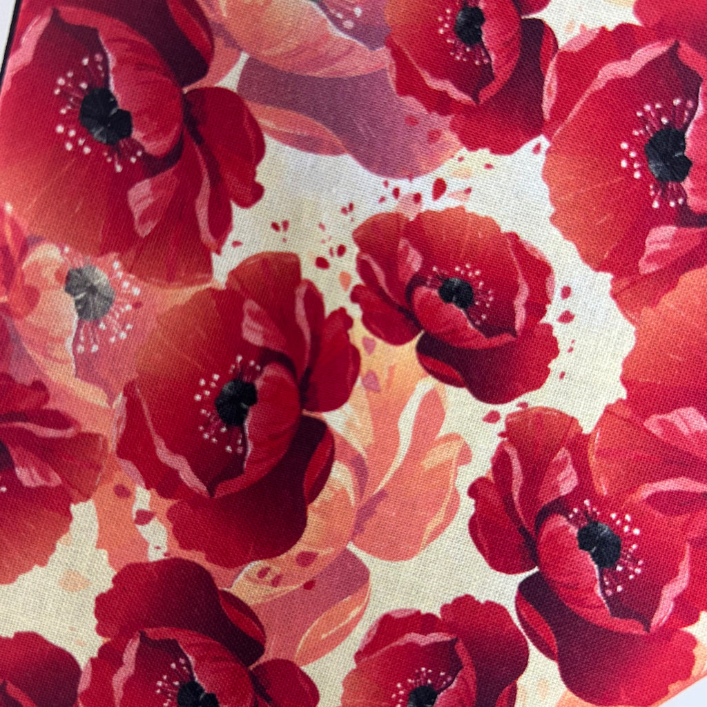 Champ de coquelicots | Bandana à clipser